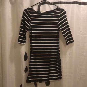 Black and white bodycon
